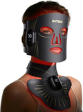 LED Light Mask for Face and Neck, 4 Light Modes Cordless Facial and Neck Skincare Mask, Red LED Beauty Device, Rechargeable Home Skincare Tool with 680 Leds (Black)